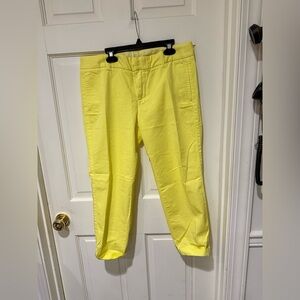 J. Crew Yellow Straight Leg Pants